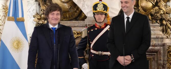 Javier Milei and Manuel Adorni